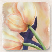 ZWEI ORANGE TULIPS UNTERSETZER (Vorderseite)