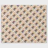 ZWEI ORANGE TULIPS WRAPPPAPIER GESCHENKPAPIER (Flach)