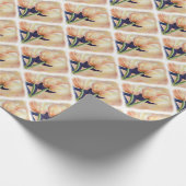 ZWEI ORANGE TULIPS WRAPPPAPIER GESCHENKPAPIER (Ecke)
