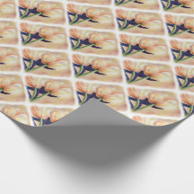 ZWEI ORANGE TULIPS WRAPPPAPIER