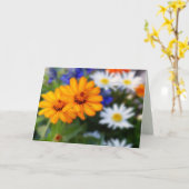 Zwei Orangefarbene Milchsorten, innen blau Karte (Gelbe Blume)