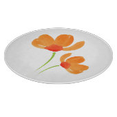 Zwei Orangefarbene Wasserfarbenpappenschneider Schneidebrett (Ecke)