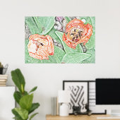 Zwei Orangenpfropfen Poster (Heimbüro)