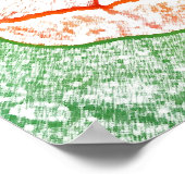 Zwei Orangenpfropfen Poster (Ecke)