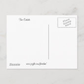 Zwei Orchideen Postkarte (Rückseite)