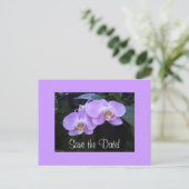Zwei Orchideen Postkarte (Stehend Vorderseite)