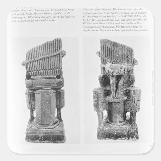 Zwei Organe Quadratischer Aufkleber (Vorderseite)