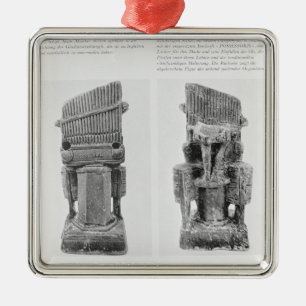 Zwei Organe Silbernes Ornament