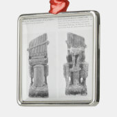 Zwei Organe Silbernes Ornament (Links)