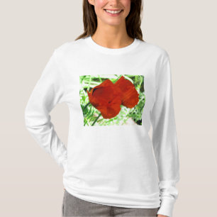 Zwei orientalische Mohnblumen-Blumen-Foto T-Shirt