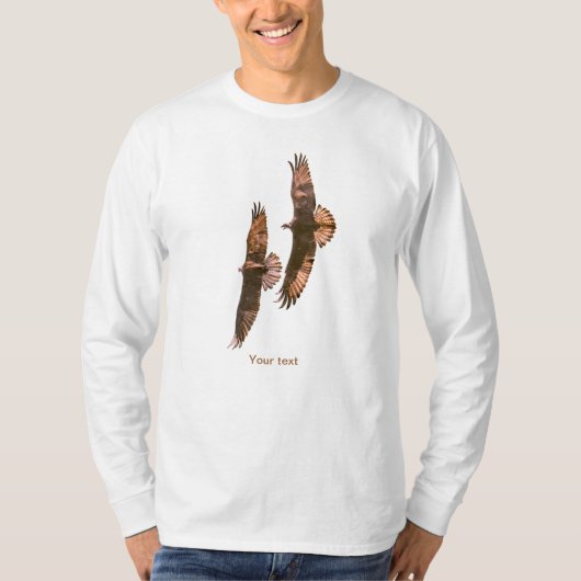 Zwei Ospreys im Flug T-Shirt (Vorderseite)