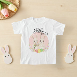 Zwei Osterhasen Personalisiertes T-Shirt