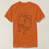 Zwei Otter T-Shirt (Design vorne)
