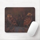 Zwei Owls auf Sand Mousepad (Mit Mouse)