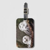 Zwei Owls Gepäckanhänger (Vorderseite Vertikal)