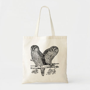 Zwei Owls Tragetasche