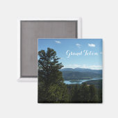 Zwei Ozeansee im Grand Teton Nationalpark Magnet (Vorderseite/Rückseite)