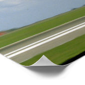 Zwei P51-Mustangs fliegen nach._WWII-Flugzeug Poster (Ecke)