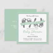 Zwei Paar Duschsäcke Polka Dots Geschlecht neutral Einladung (Vorne/Hinten)