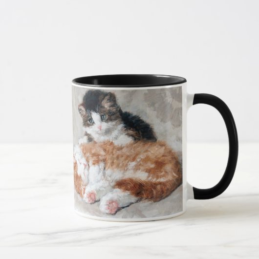 Zwei Paar Sweet Kittens von Henriette Ronner-Knip Tasse (Rechts)