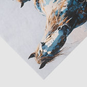 Zwei Paint Horses Decoupage  Seidenpapier (Ausschnitt)