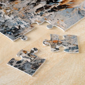 Zwei Paint Horses Puzzle (Seite)