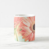 Zwei palepinfarbene Blume Kaffeetasse (Mittel)