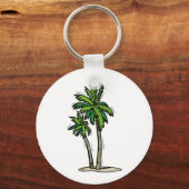 Zwei Palmen Schlüsselanhänger (Vorderseite)