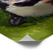 Zwei Pandas in der Liebe Poster (Ecke)