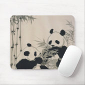 Zwei Pandas Mousepad (Mit Mouse)