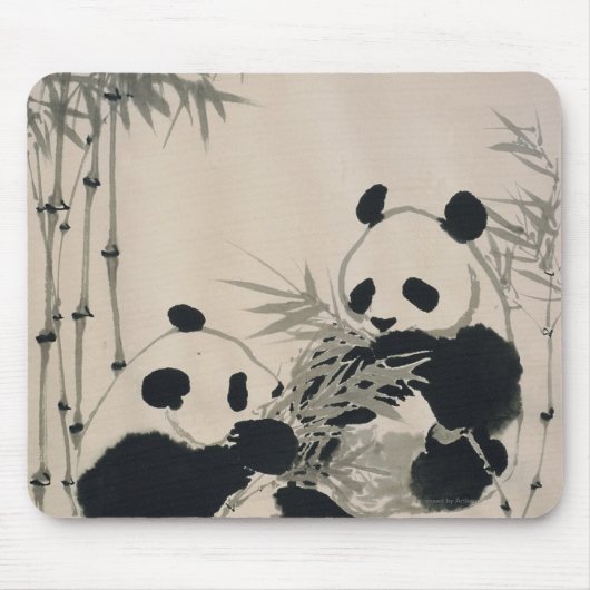 Zwei Pandas Mousepad (Vorne)
