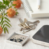 Zwei Pandas Schlüsselanhänger (Seite)