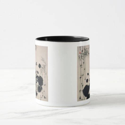 Zwei Pandas Tasse (Zentrum)