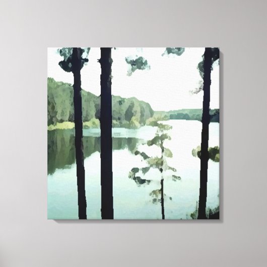 Zwei Panel Lakeview Leinwanddruck (Vorderseite)