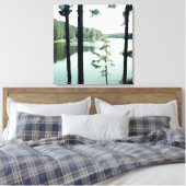 Zwei Panel Lakeview Leinwanddruck (Insitu (Schlafzimmer))