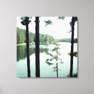 Zwei Panel Lakeview Leinwanddruck