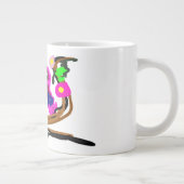 Zwei Papageien leben  Jumbo-Tasse (Rechts)