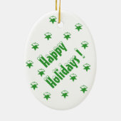 Zwei Papageien | Vogel Weihnachtsschmuck (Hinten)