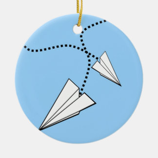 Zwei Papierflugzeuge Keramikornament