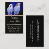 Zwei Parakeets-Visitenkarten Visitenkarte (Vorne/Hinten)