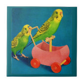 zwei Parakets Fliese (Vorderseite)