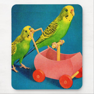 zwei Parakets Mousepad
