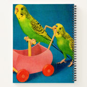 zwei Parakets Notizblock (Rückseite)