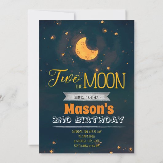 Zwei Party Einladungen (Vorderseite)