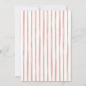 Zwei Peach Summer Peach Thema Girl zweiten Geburts Einladung (Rückseite)