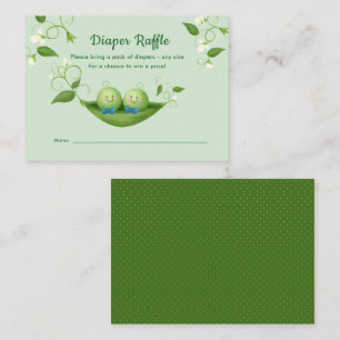 Zwei Peas-Baby-Duschdiplom-Umschließkarte Begleitkarte