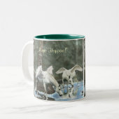 Zwei Pegasi Drinks von Totem Polen Fantasy Art Tas Zweifarbige Tasse (Vorderseite Links)