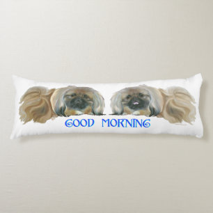 Zwei Pekingesen Guten Morgen Seitenschläferkissen