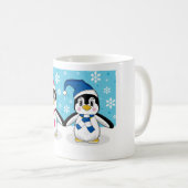 Zwei Penguins-Kaffee-Tasse Kaffeetasse (VorderseiteRechts)