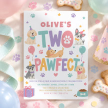 Zwei perfekte Pastell-Hundchen zum 2. Geburtstag